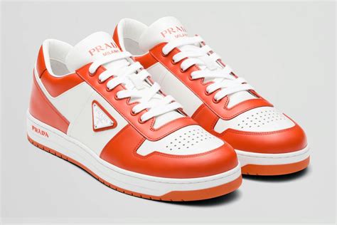 prada neon sneakers|Prada downtown sneakers.